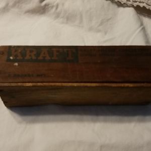 Vintage Kraft cheese wooden box